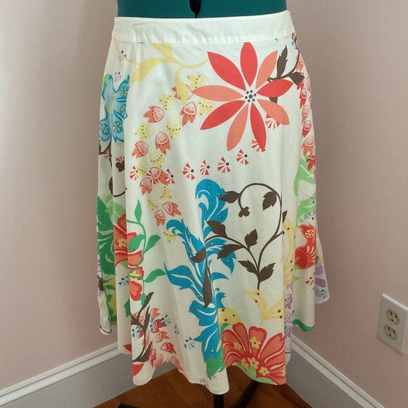 NWT VTG Talbots Misses 14 Mod Floral Skirt - Picture 2 of 4
